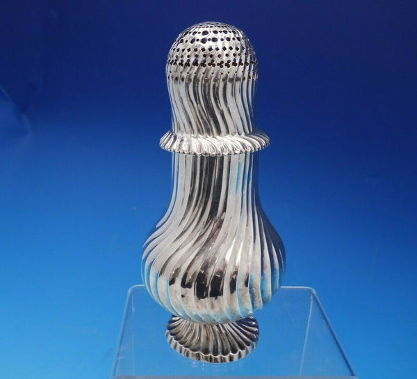 Dutch .833 Silver Georgian Muffineer Swirled 8" (#4685)