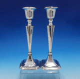 HP English Sterling Silver Candlestick Pair 8" Tall x 2 3/4" (#4844)