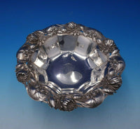 Whiting Sterling Silver Bowl with Water Lily Pad Design #5874 8 3/4" Dia (#4948)