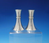 Diamond Star by Stieff Sterling Silver Salt and Pepper Shaker Set 2pc (#4977)