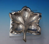 Hungarian Sterling Silver Leaf Dish 1/2" x 6" Long x 5 1/4" Diameter (#4985)