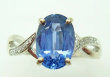 2.03ct Cornflower / Ceylon Blue Genuine Natural Sapphire Ring (#J498)