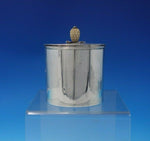HE Sterling Silver Tea Caddy with Hinged Lid and Pineapple Finial (#4995)