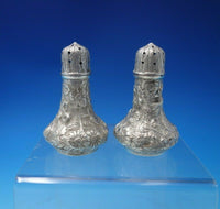 Repousse by Jacobi and Jenkins Sterling Silver Salt Pepper Shaker Set 2pc #5085