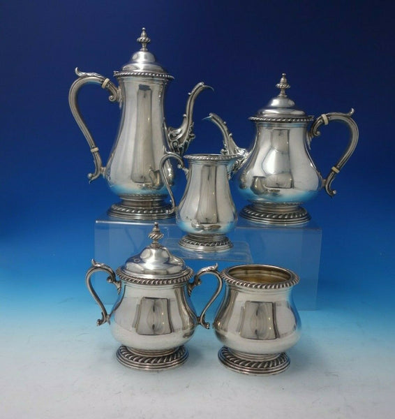 Gadroon by Birks Sterling Silver Tea Set 5pc #10865/#10866 (#5102)