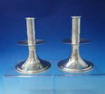 Governor Winslow by Tuttle Sterling Silver Candlestick Pair Weighted (#5112)