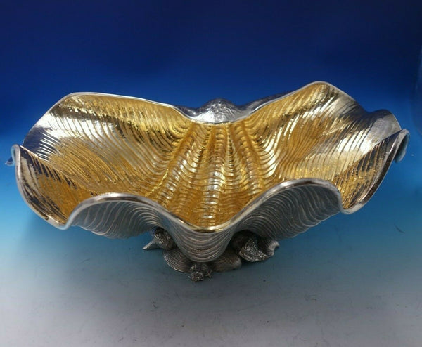 Egidio Broggi Milano Italian Sterling Silver Clam Shell GW Interior Lrg (#5137)