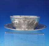 William Kerr Sterling Silver Child's Set 2pc Acid Etched w/ Fables #4499 (#5257)