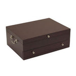 Wallace Dark Walnut Finish 1-Drawer Flatware Chest - Silverware Storage - New