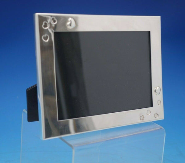 Tiffany and Co Sterling Silver Picture Frame with Hearts 5" x 3 1/2" (#5292)