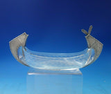 Shiebler Sterling Silver and Cut Crystal Olive Dish Canoe Shape #50 (#5353)