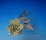 Joanna Amitie Mexican Sterling Silver and China Rose Yellow Long Stem 12" #5368