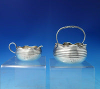 Oval Twist by Whiting Sterling Silver Demitasse Sugar Creamer Set 2pc (#5438)
