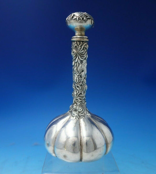 Chrysanthemum by Shiebler Sterling Silver Liquor Bottle #2319 7.3 ozt. (#5482)