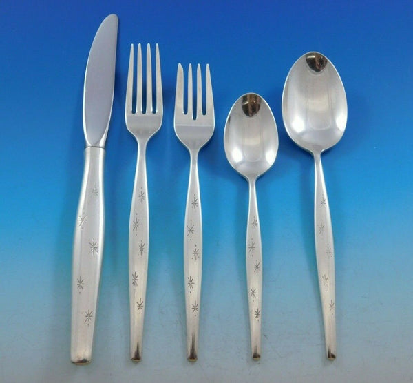 Stardust by Gorham Sterling Silver Flatware Set Service Mid Century Modern 35pcs