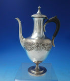 Montezuma by Shiebler Sterling Silver Demitasse Pot w/Ebony Handle #9248 (#5620)