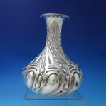 George Sharp Sterling Silver Vase Repoussed Oval Chains w/Cartouche #136 (#5632)