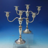 Gadroon by Empire Sterling Silver Candelabra Pair 3-Light 11" x 10 1/2" (#5795)