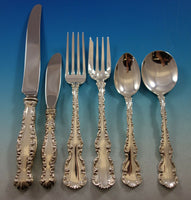 Louis XV by Whiting Sterling Silver Flatware Set for 12 Service 77 pcs No monos