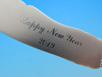 Chantilly Gorham Master Butter Cheese Spreader Engraved Happy New Year 2019 Gift