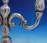 German .835 Silver Candelabra Pair 3-Light 11" x 11 1/2" Post 1886 (#4053)