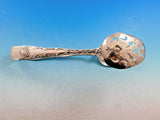 Wave Edge by Tiffany and Co Sterling Silver Ice tong Pierced w/ Heart Flower 7"