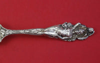 Love Disarmed by Reed and Barton Sterling Salad Serving Fork Pierced Old 11"