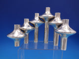 Michelsen Sterling Silver 6 Light Candelabra Pair Mid Century Modern Danish 6936