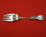 Francis I by Reed and Barton Old Dessert Fork Hand Pierced Flower Rare 6 3/8"
