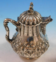 George Sharp Sterling Silver Tea Set 4pc with 3-D Cast Japanese Finials (#2264)