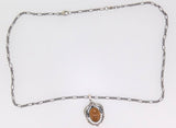 Georg Jensen Sterling 2014 Smoky Quartz Pendant (#J3907)