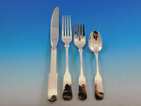 Old English Tipt by Gorham Sterling Silver Flatware Set Service 79 pieces Place