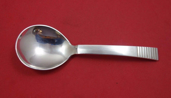 Parallel by Georg Jensen Sterling Silver Bouillon Soup Spoon with GI Mark 4 3/4"