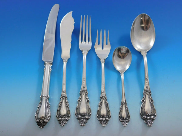 Florencia by Plateria de Pilar Peru Sterling Silver Flatware Set Service 50 pcs