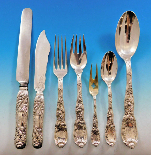 Chrysanthemum by Tiffany & Co. Sterling Silver Flatware Set Service 114 pieces