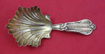 Philippe Berthier French Sterling Silver Tea Caddy Spoon vermeil & engine 3 3/4"