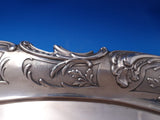 German .800 Silver Tea Tray Bright-Cut w/Shell Oak Leaves Lion Crest Stag #7457