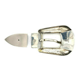 Sterling Belt Bucklet Set 3pc with 10k Yellow Gold Horse (#J5481)