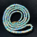 95cts Genuine Natural Opal Beaded Necklace with 14k Yellow Gold Clasp (#J5922)