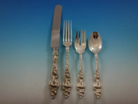 Les Six Fleurs by R&B Sterling Silver Flatware Set 12 Service 125 Pcs Dinner