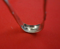 Whiting Sterling Silver Sugar Tong Hand Hammered with Claw and Poppy 3 1/2"