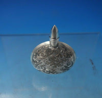 Sterling Silver Perfume Flask Bright-Cut 1 3/4" x 1 1/2" .4 ozt. c.1940 (#5913)