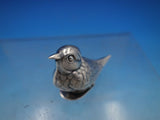 Portuguese Sterling Silver Spice Box Model of Bird with Hinged Base (#6655)