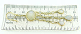 14k Gold Genuine Natural Moonstone Large Drop Earrings 19 Carats (#J4171)