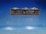 Sterling Silver Pill Box 3 Sections GW Interior Repousse 2 1/2" x 7/8" (#6692)