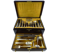 Clinton by Tiffany & Co. Sterling Silver Dinner Flatware Set 132 Pcs Fitted Box