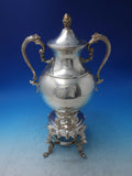 Silverplate Hot Water Coffee Urn with Floral & Scrollwork No Burner (#6327)