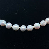 Long 24 Inch Strand of Blue Akoya Pearls (#J5392)