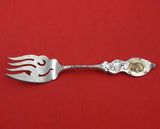 Medallion aka Etruscan aka Homeric by Shiebler Sterling Cold Meat Fork with Gold