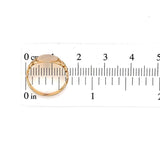 10k Yellow Gold Child's Signet Ring with Flowers (#J5690)